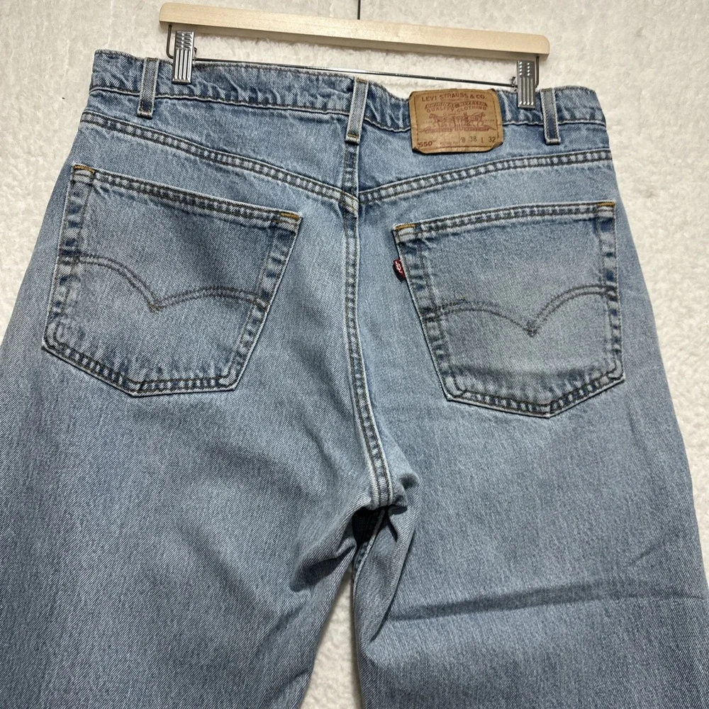 Levi's‎ 550 Vintage Y2K Relaxed Fit Light Wash Jeans Size 36 Made In USA